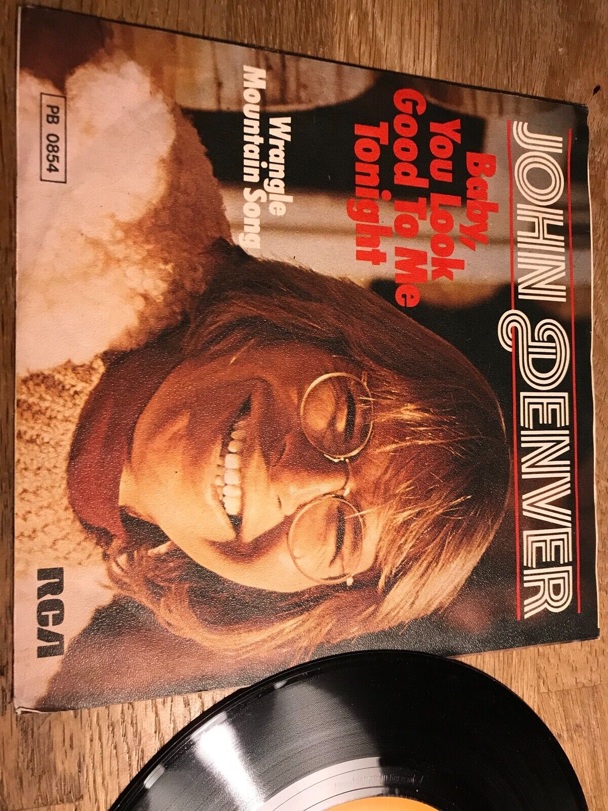 JOHN DENVER "BABY YOU LOOK GOOD TO ME TONIGHT" 1976 RCA VICTOR RECORDS GERMAN 7