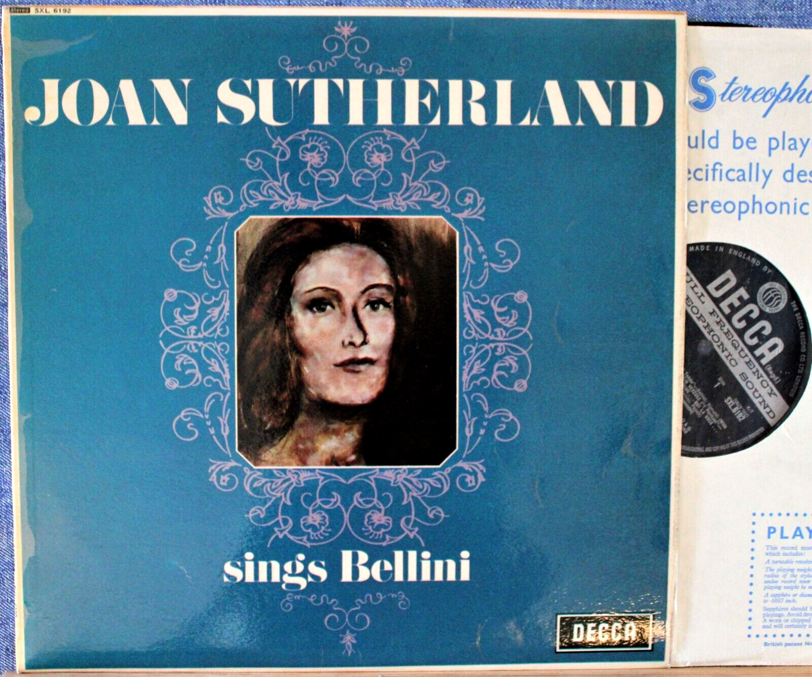 Sutherland Bellini (Opera arias) Decca SXL 6192 wb NM(-)