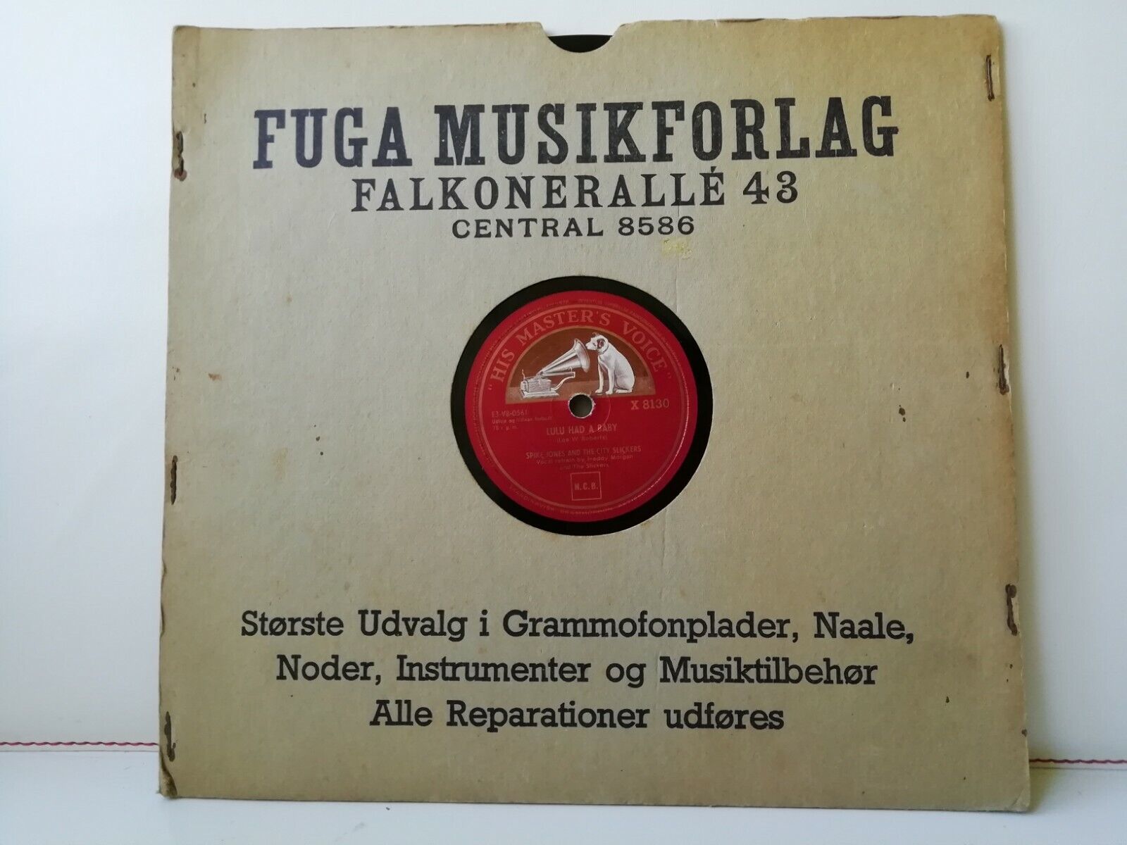 78 rpmSPIKE JONESLulu Had A BabyA Din SkålA Min Skål-Swedish PolkaHMV