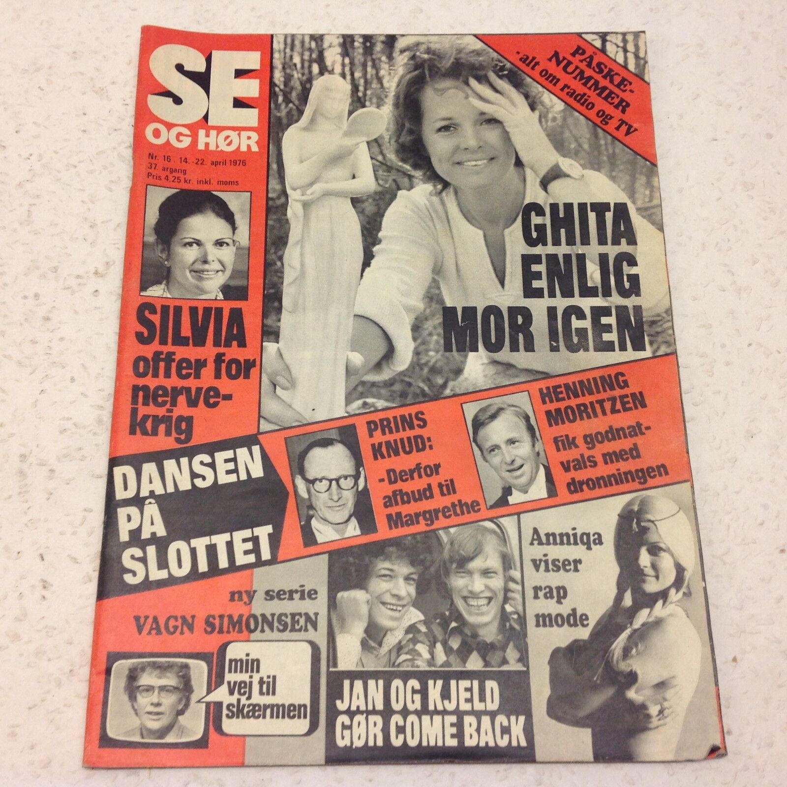 Queen Silvia King Carl Gustav Sweden Royals Danish Magazine 1976 "Se og Hoer"