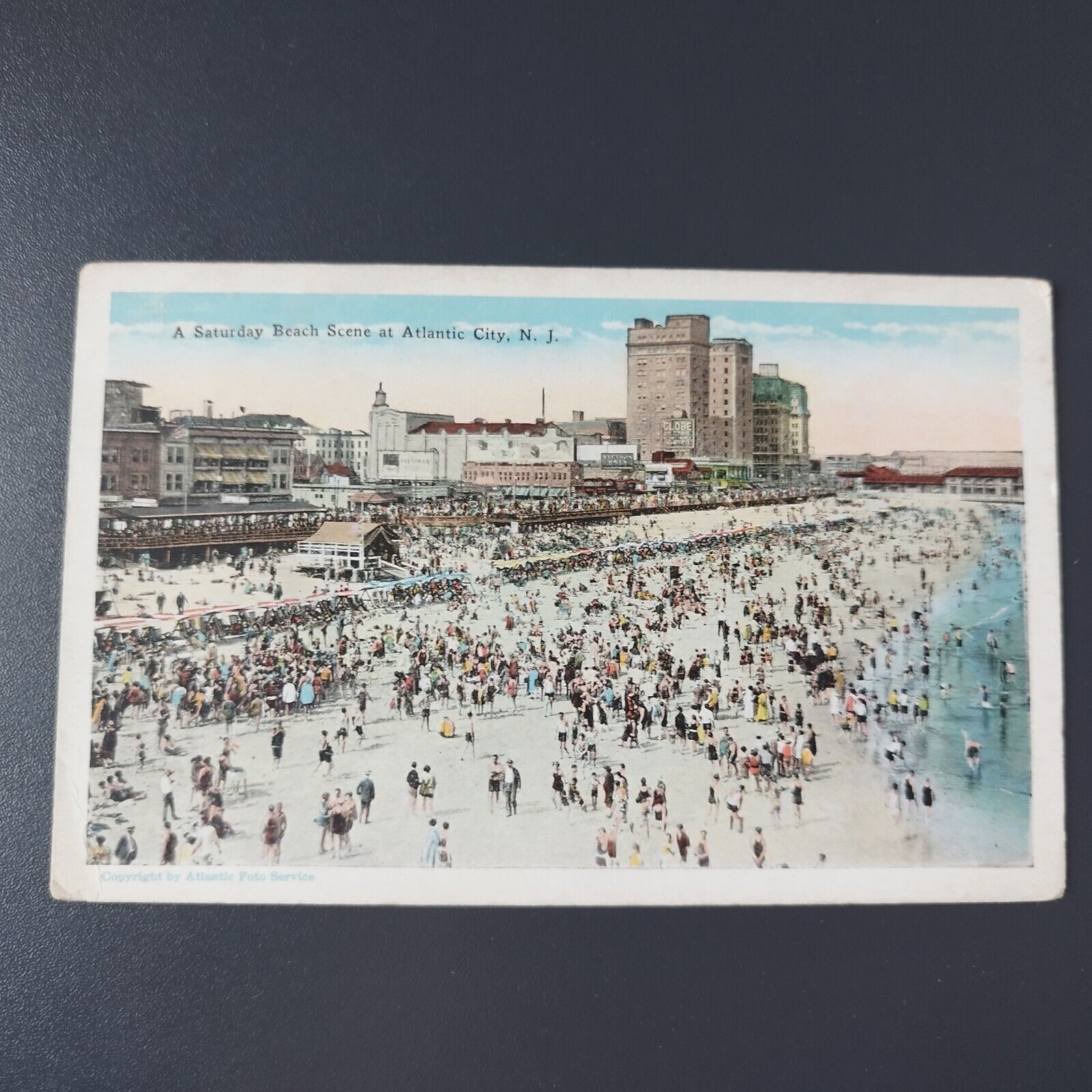 New Jersey A Saturday Beach Scene at Atlantic City