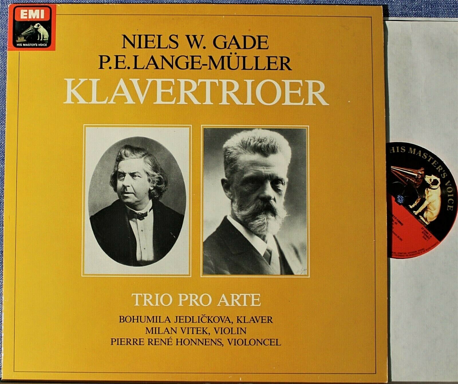 Trio Pro Arte Gade + Lange-Müller (Piano trios) EMI 2703601 NM