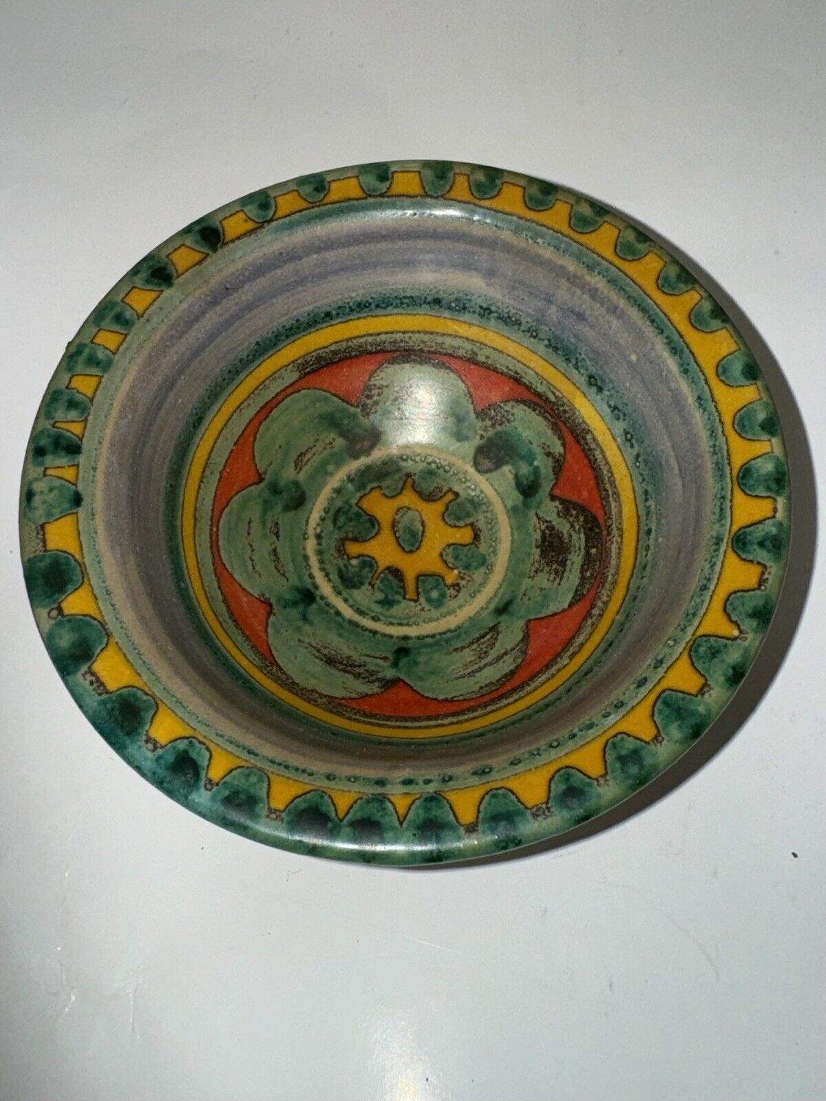 Two Vintage Smaller Colorful Pottery Bowls From Desimone In Italy