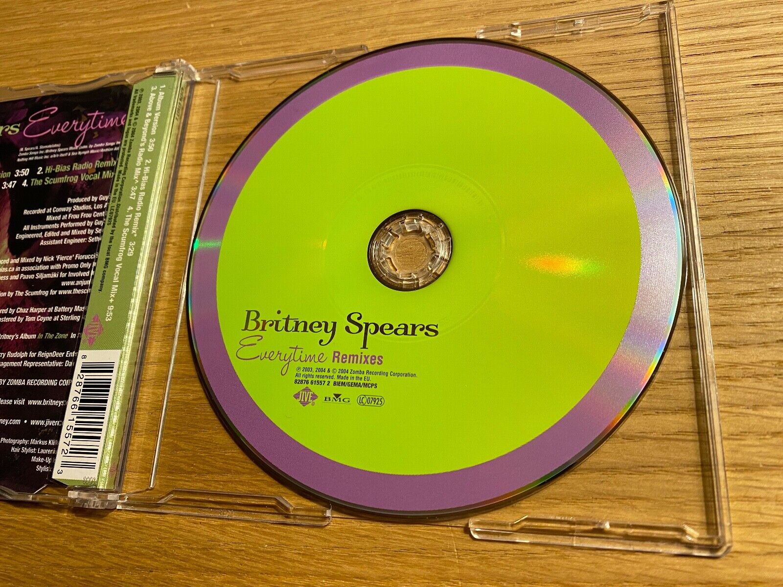 BRITNEY SPEARS "EVERYTIME"  REMIXES 2004 CD SINGLE 4 REMIXED TRACKS JIVE BMG EU