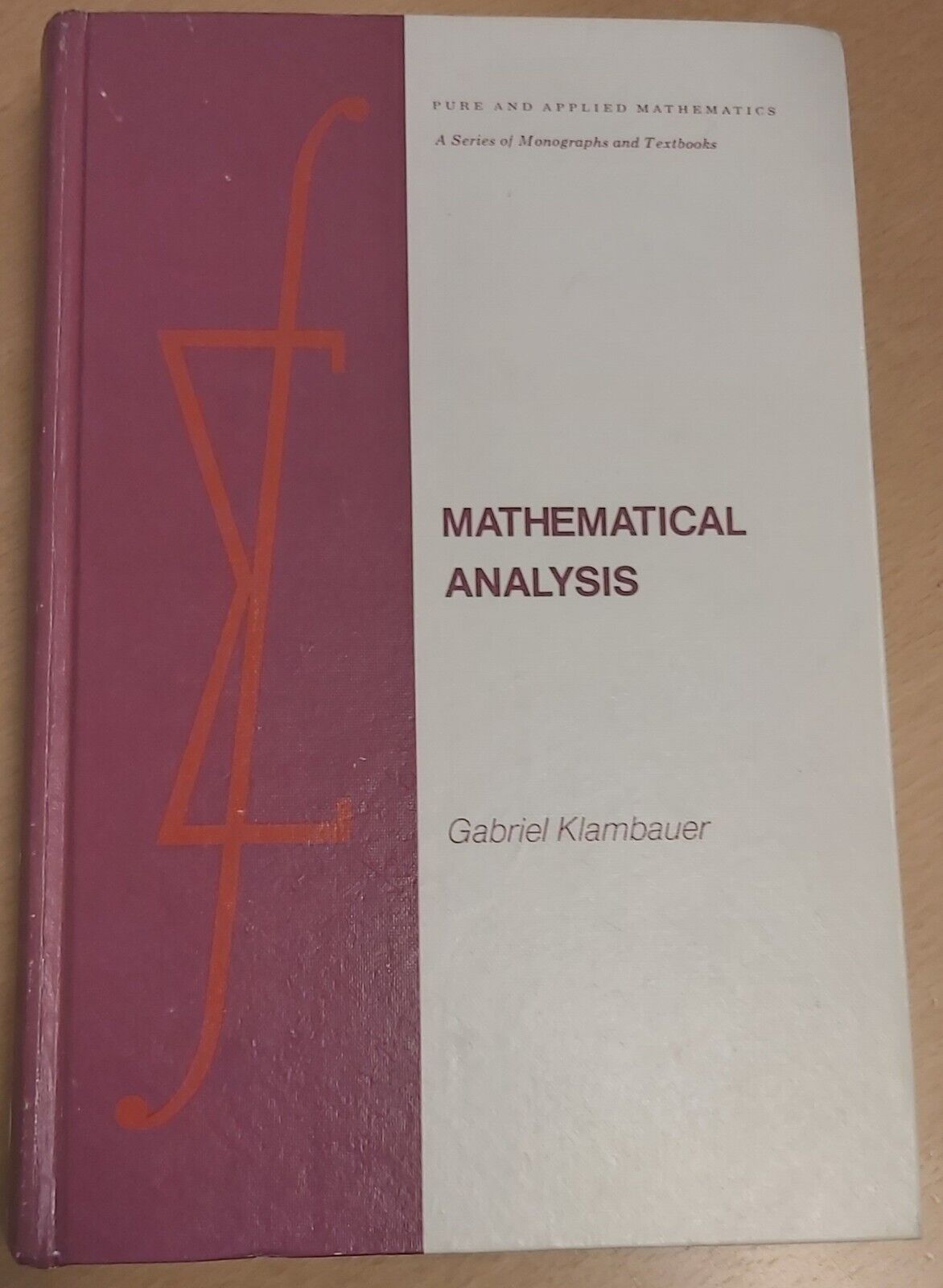 Mathematical Analysis (HC 1975)