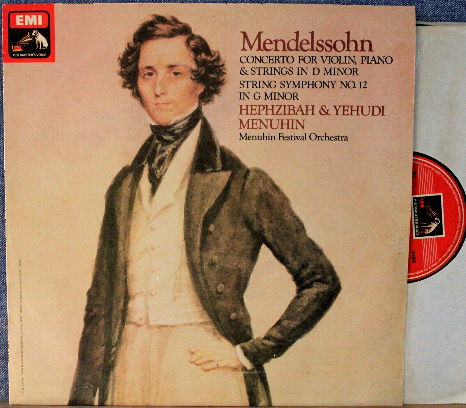 Menuhin (x2) Mendelssohn (Concerto for violin and piano; etc) EMI ASD 3628 NM