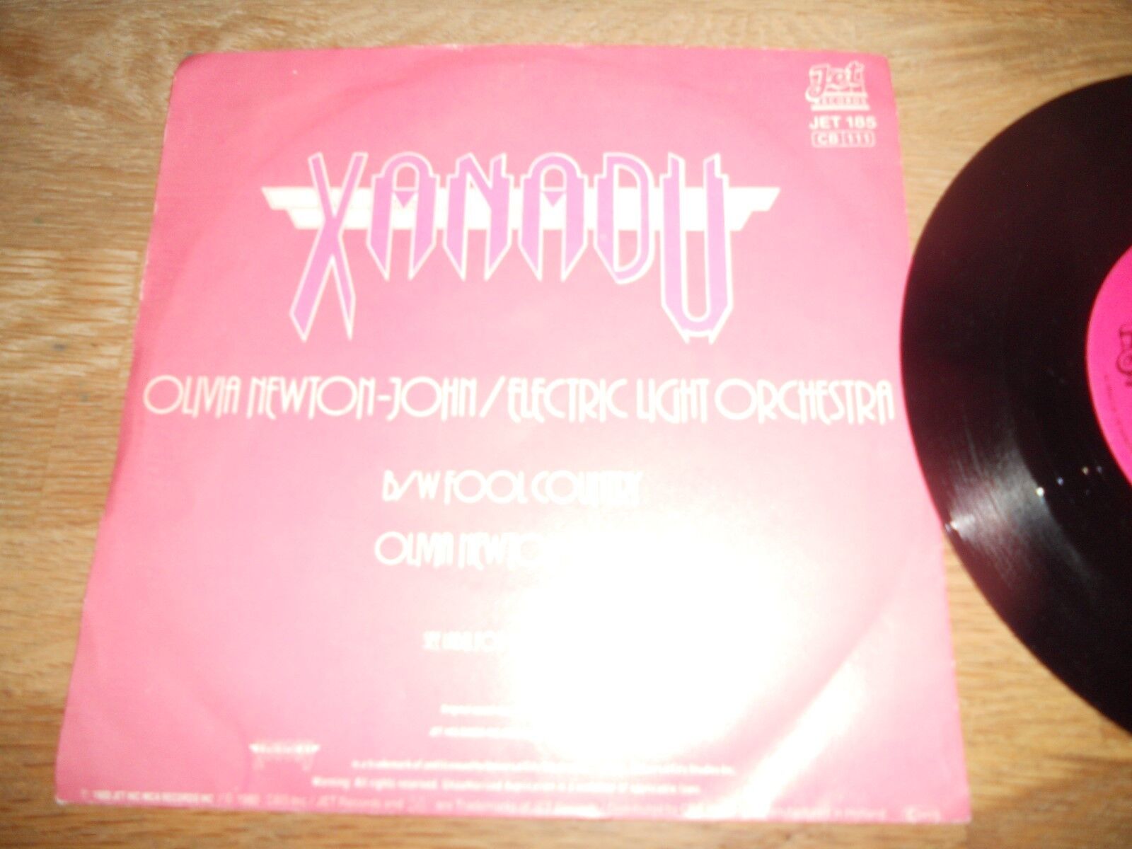 OLIVIA NEWTON-JOHN "XANADU" 1980 USED JET CBS RECORDS DUTCH USED 7 INCH VINYL***