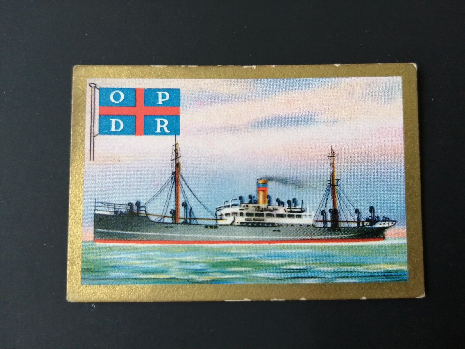 German SABA tobacco ship trading card 1931-33No 80 "Ceuta" Hamburg