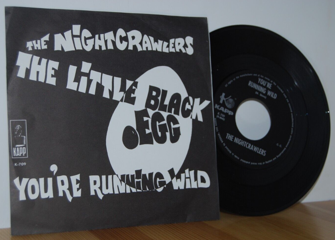 The NIGHTCRAWLERS The Little Black Egg PS Picture sleeve EX cover!