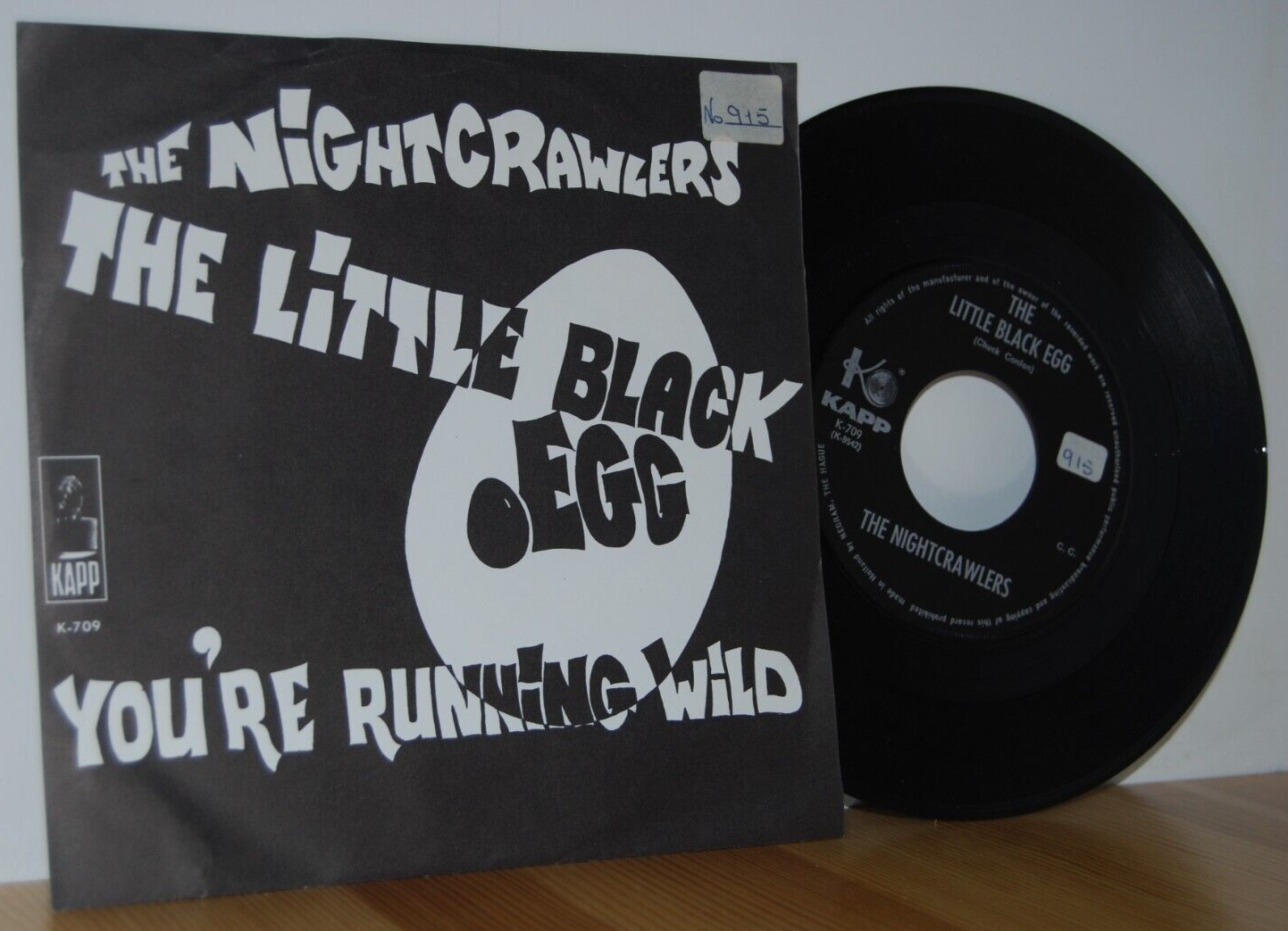 The NIGHTCRAWLERS The Little Black Egg PS Picture sleeve EX cover!