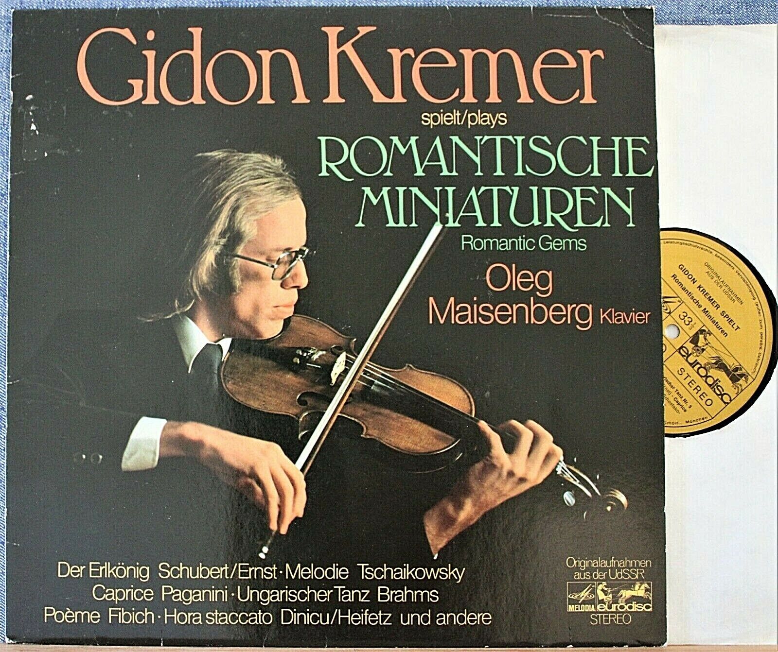 Kremer; Maisenberg Romantic Miniatures Eurodisc 89 856 NM