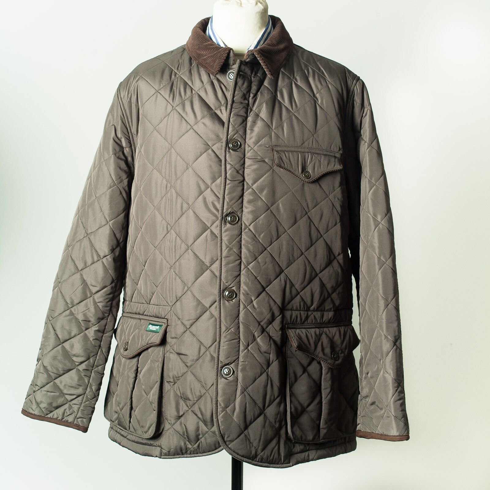 WELLINGTON of BILMORE Green Quilted Hunting Jacket EU56 US46