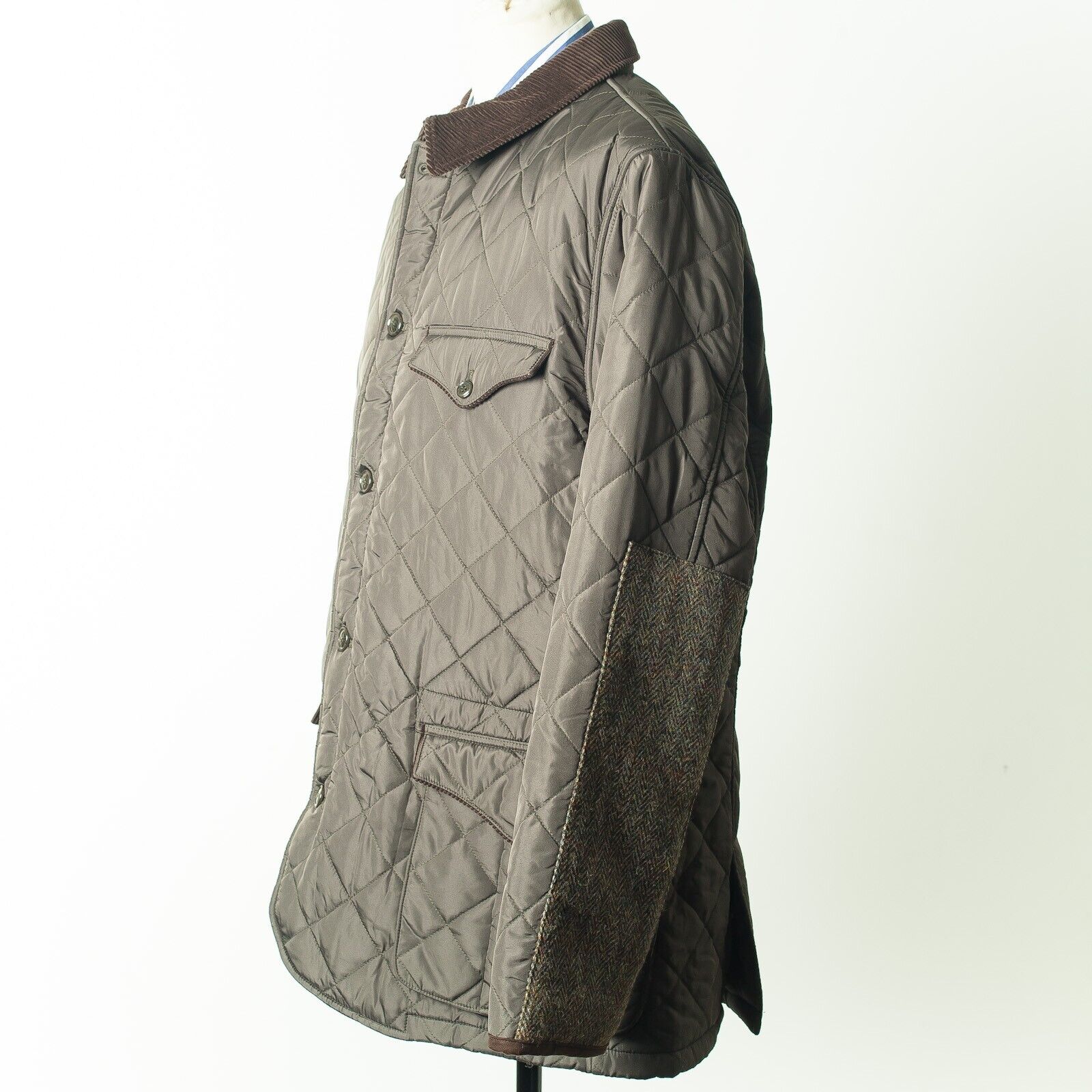 WELLINGTON of BILMORE Green Quilted Hunting Jacket EU56 US46