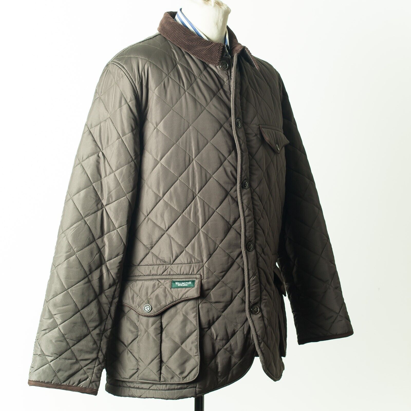 WELLINGTON of BILMORE Green Quilted Hunting Jacket EU56 US46