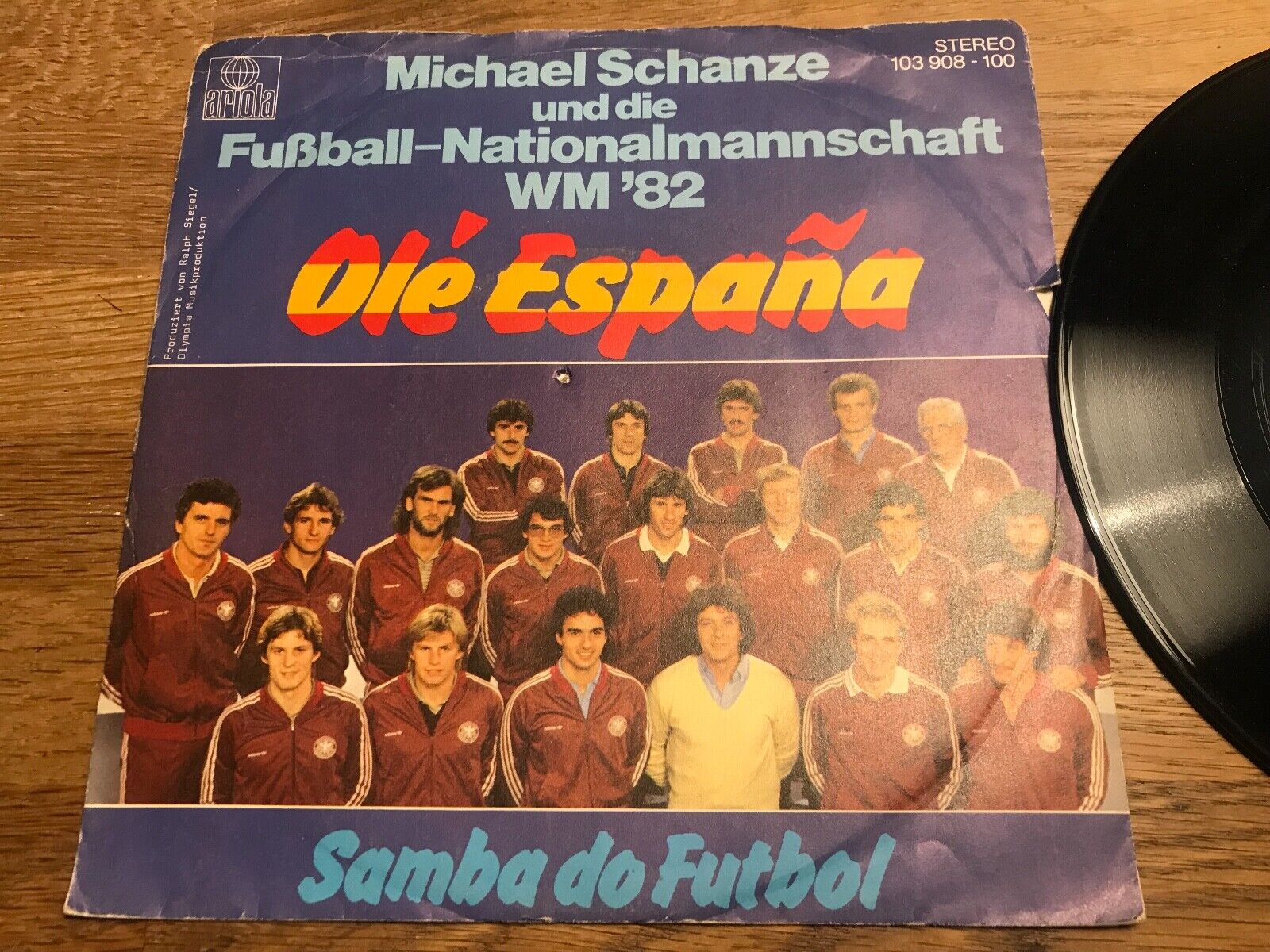 MICHAEL SCHANZE UND DIE FUSSBALL-NATIONALMANNSCHAFT WM´82 "OLÈ ESPANA" WGERMANY