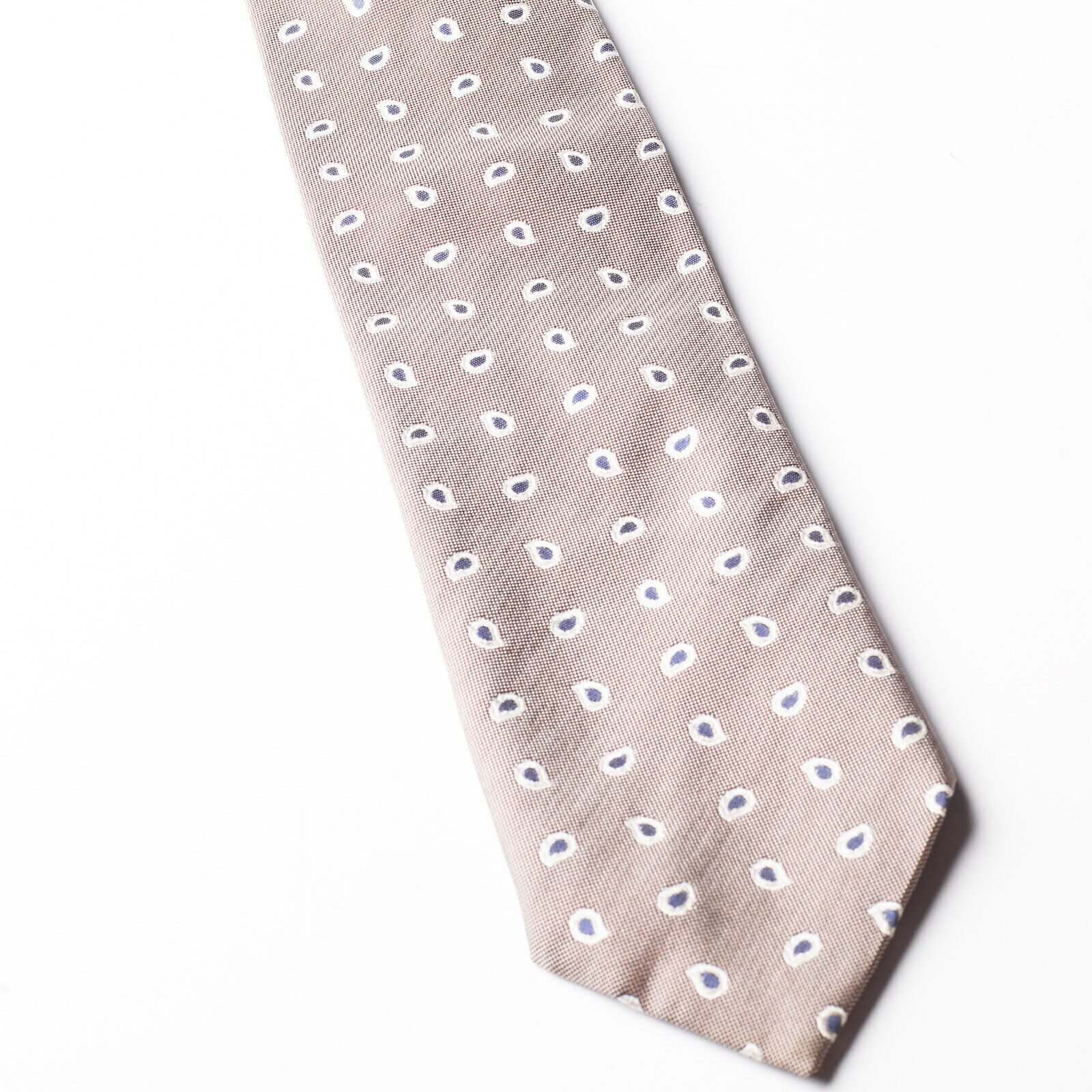 ALTEA Gray Teardrop Woven Silk Tie Italy Made