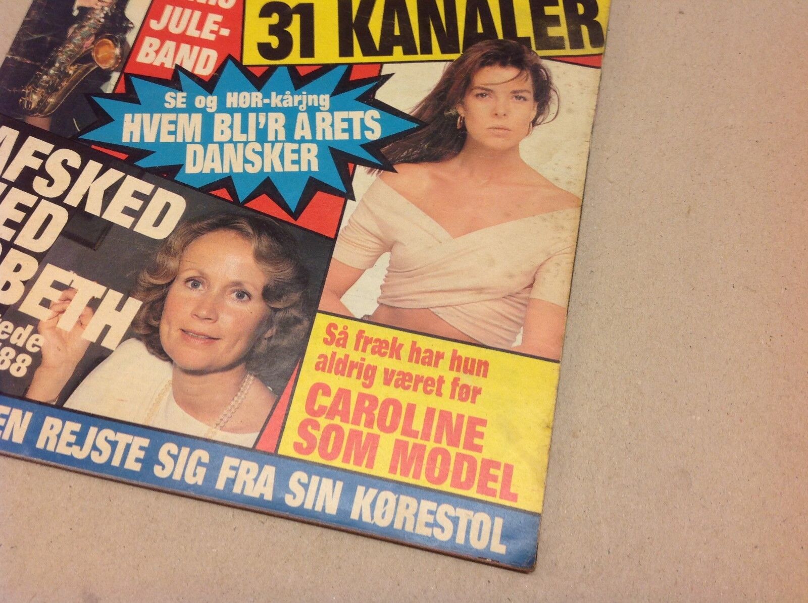 Princess Caroline Monaco +Rudi Cosby Show Vtg Danish Magazine 1988 "Se og Hoer"