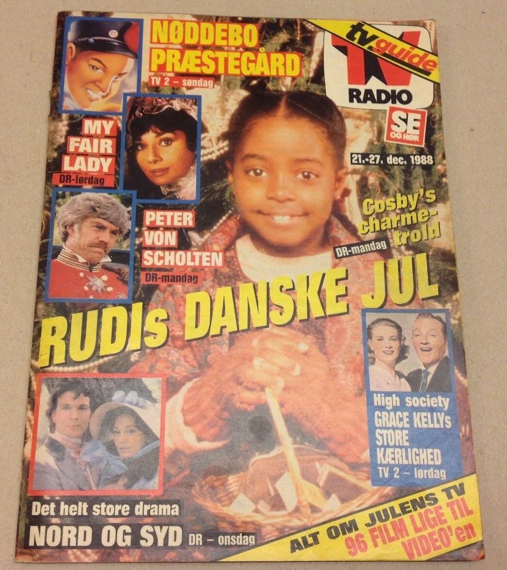 Princess Caroline Monaco +Rudi Cosby Show Vtg Danish Magazine 1988 "Se og Hoer"