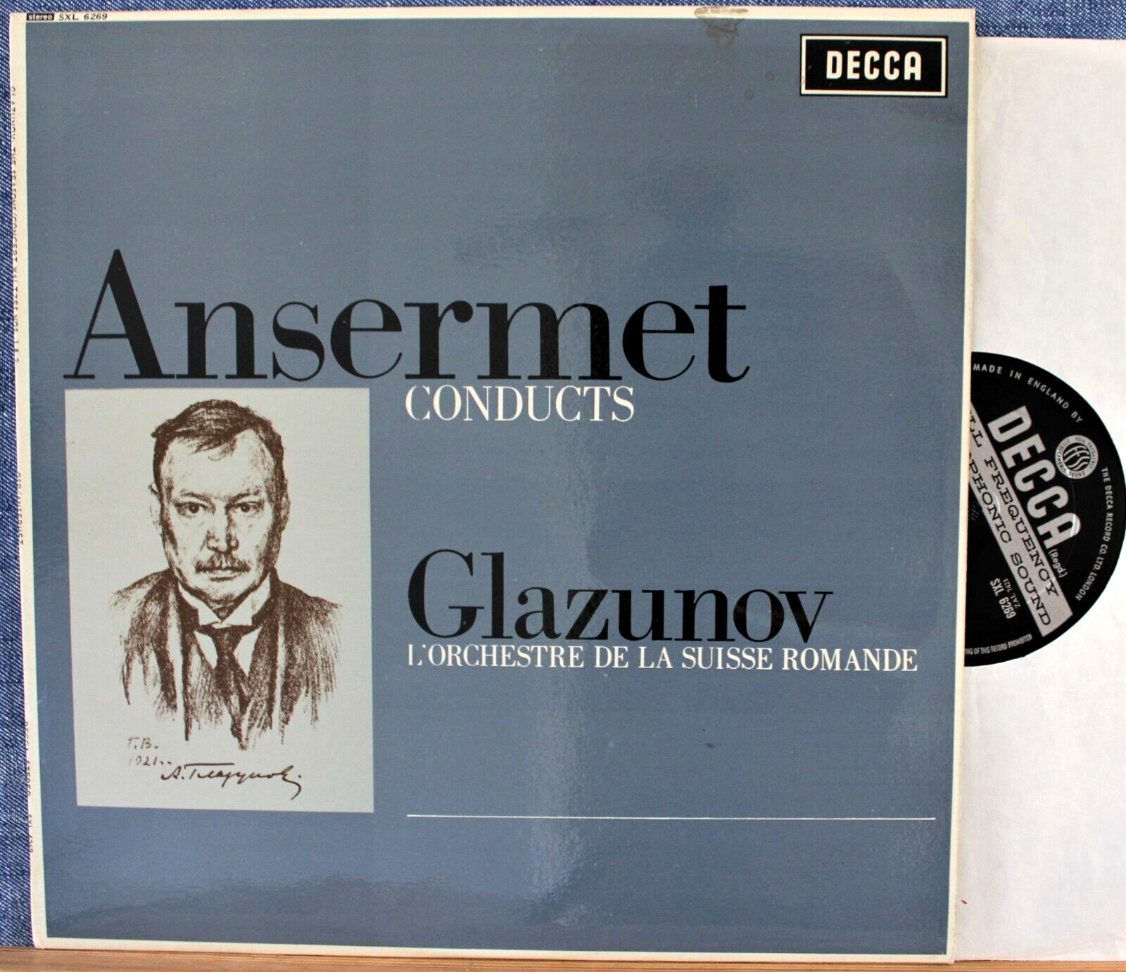 Ansermet Glazunov (The Seasons; Concert waltzes) Decca SXL 6269 wb NM