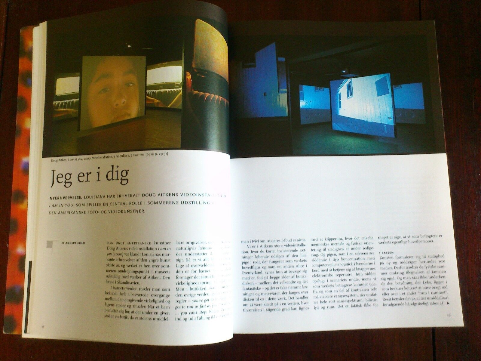 Danish art magazine"Louisiana "2002Per KirkebyDoug AitkenJørn Utzon