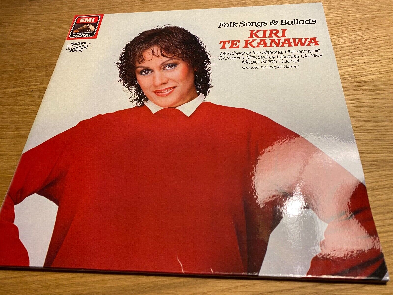 KIRI TE KANAWA "FOLK SONGS  BALLADS" EMI RECORDS 1984 15 TRACK LP GERMAN PRESS*