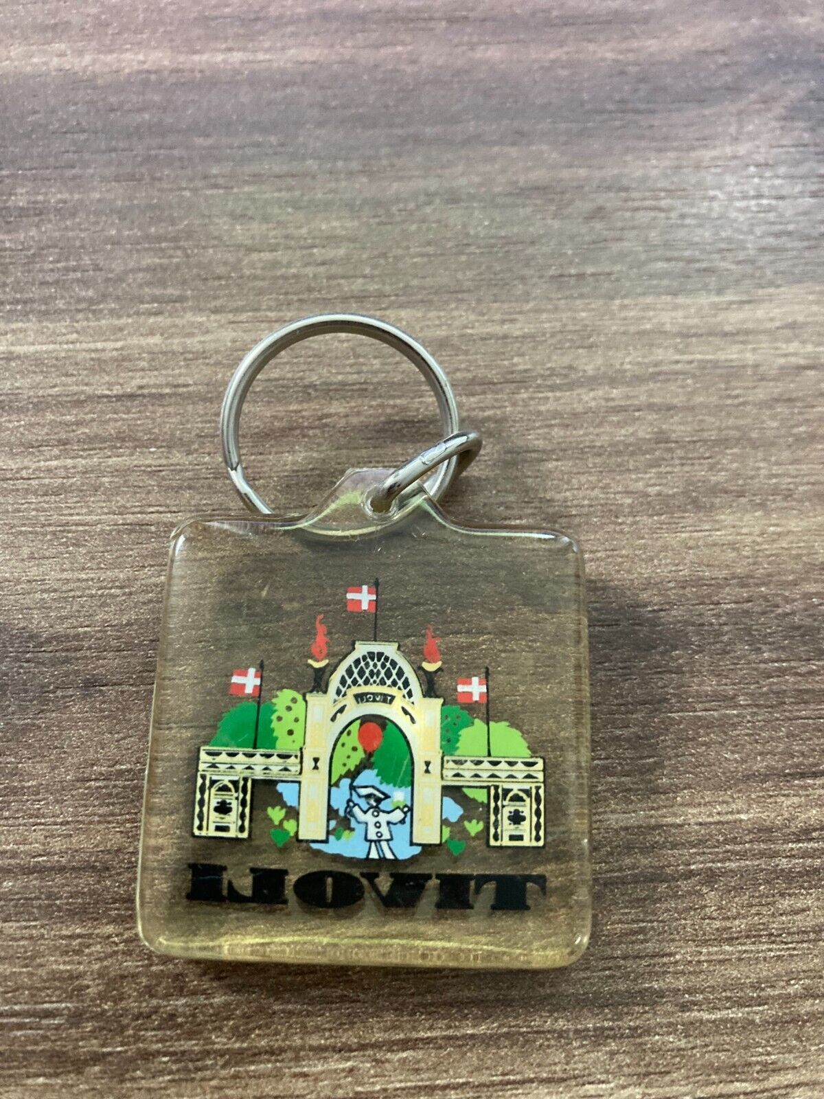 Vintage Tivoli Copenhagen Denmark Keychain - Danish Amusement Park Souvenir