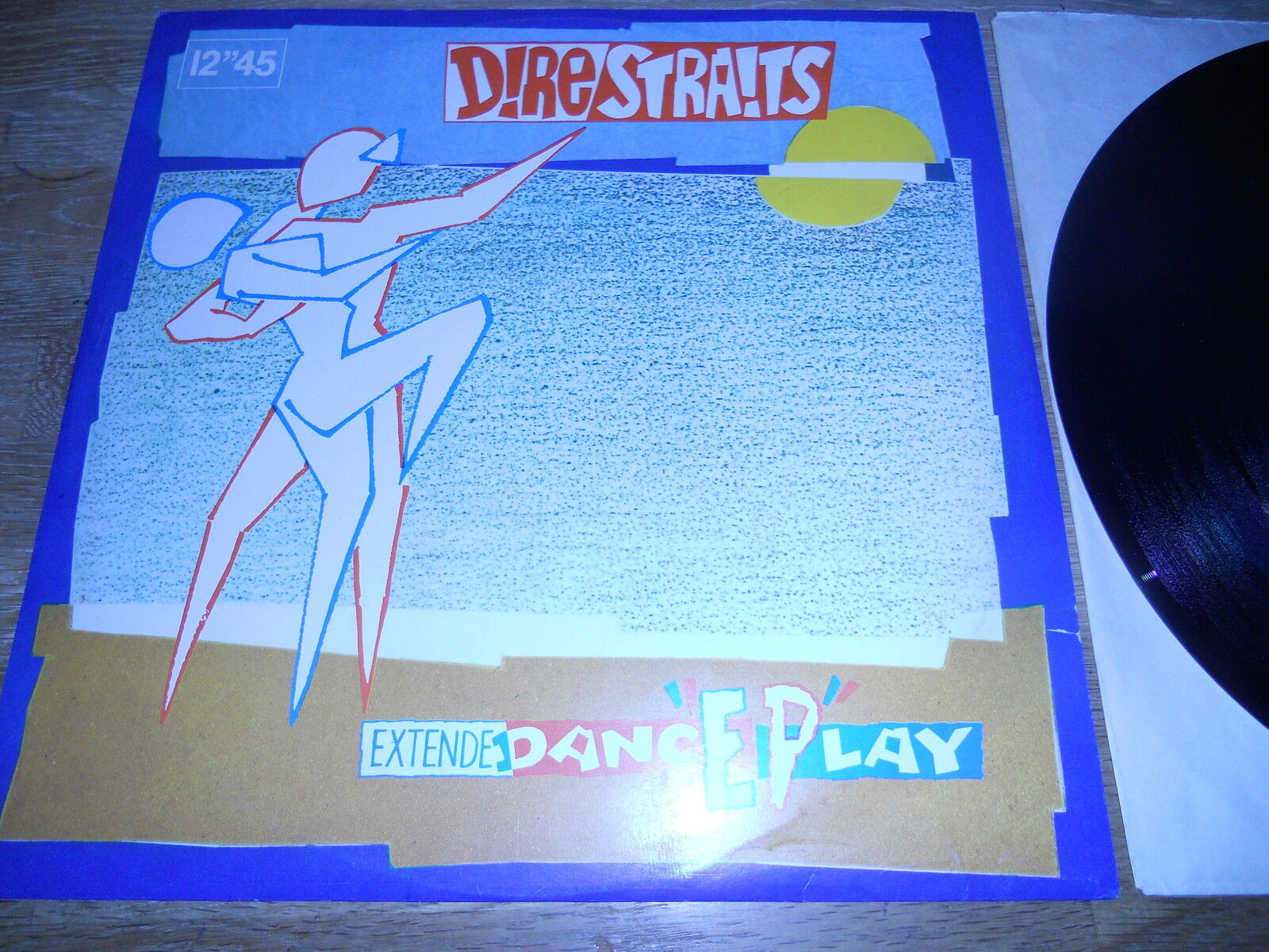 DIRE STRAITS "TWISTING BY THE POOL" USED RARE 1983 VERTIGO RECORDS 12" EP DUTCH*