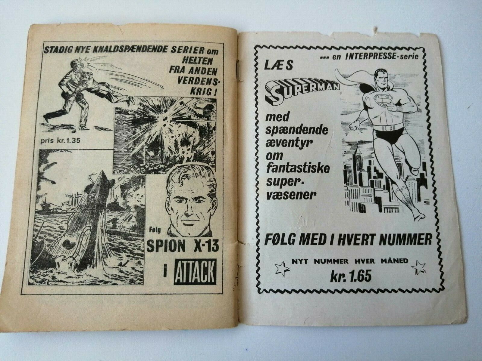 "Kampflyver Serien" no 1081966"B" FOR BALLADE Danish pocket book