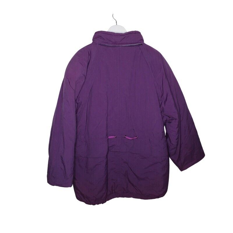 Vintage Padded Winter Purple Jacket Size 44