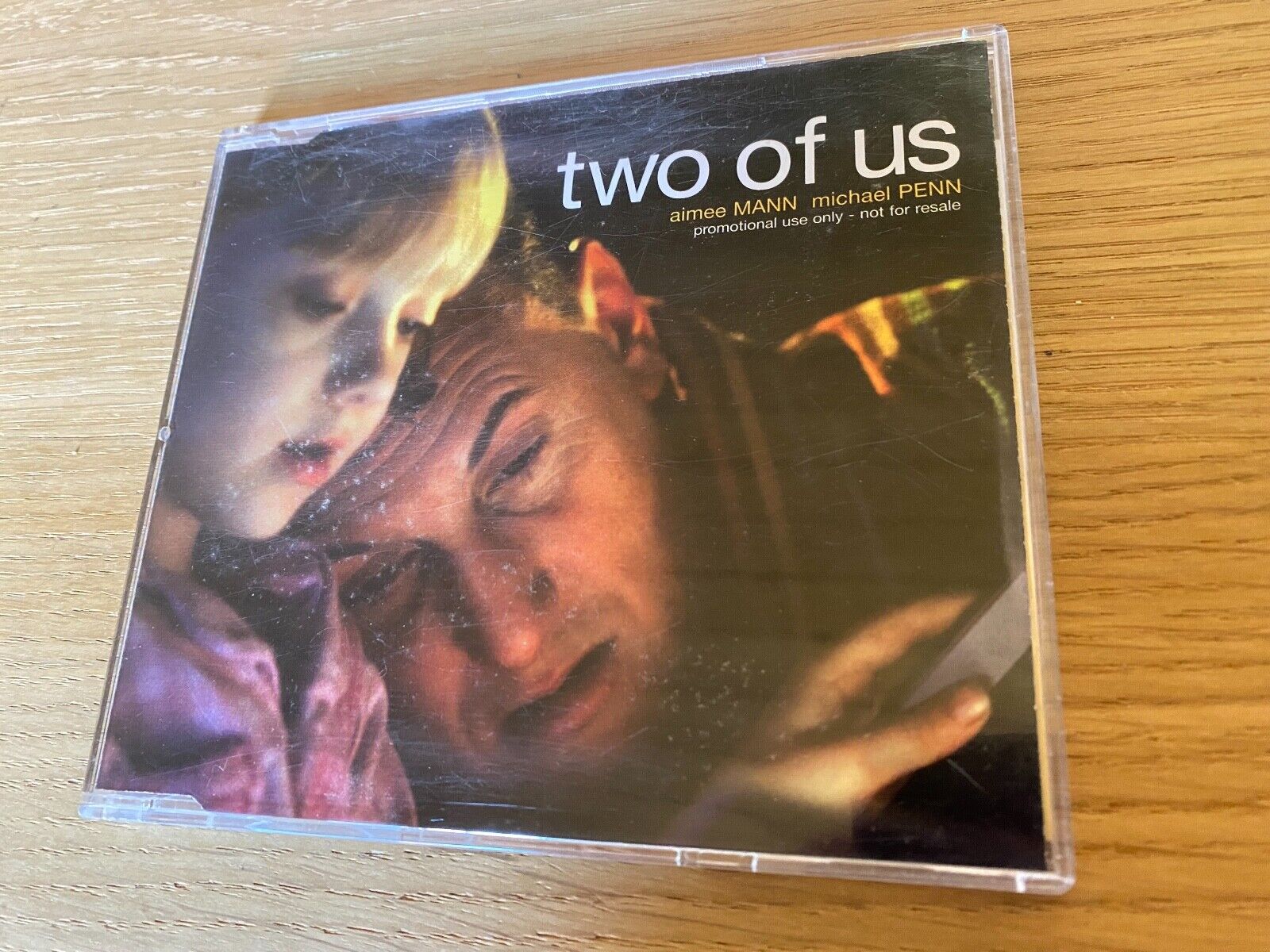 AIMEE MAN  MICHAEL PENN TWO OF US 1 TRACK PROMOTIONAL CD LENNON MCCARTNEY RARE*