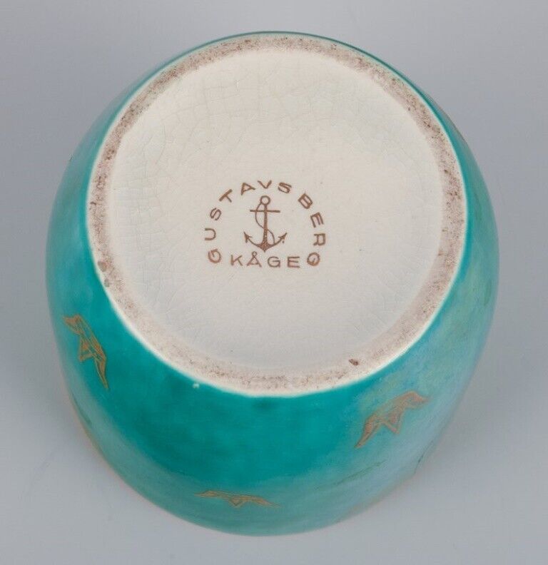 Josef Ekberg and Wilhelm Kåge for Gustavsberg Set of three small ceramic vases