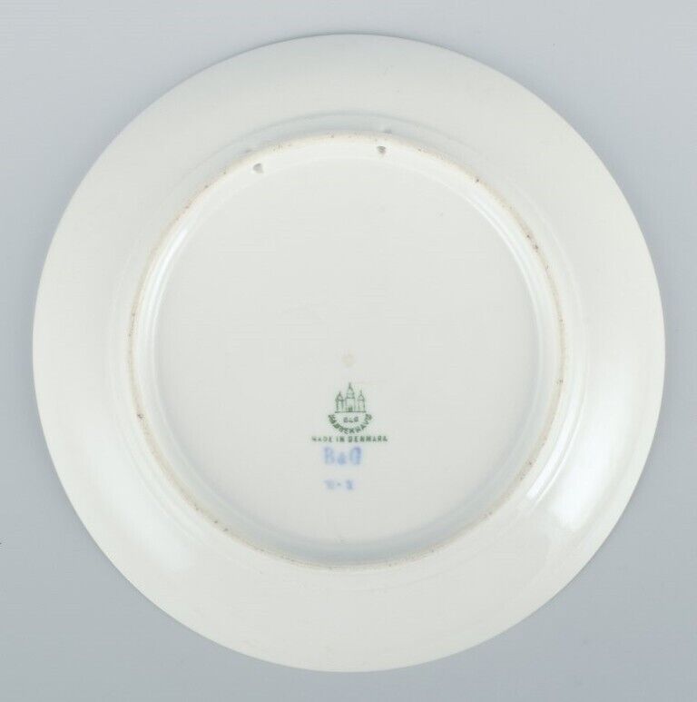 Bing  Grøndahl rare anniversary plate in porcelain Dated 1910