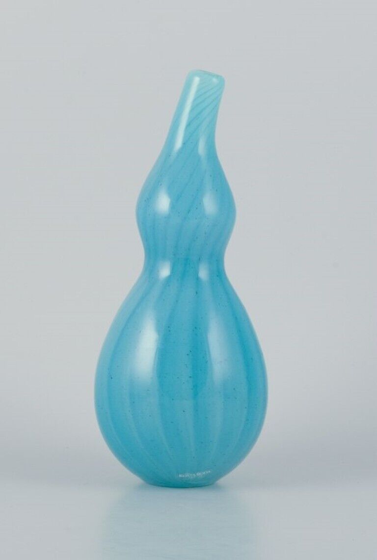 Susanne Allberg for Kosta Boda Sweden  Unique art glass vase in organic shape