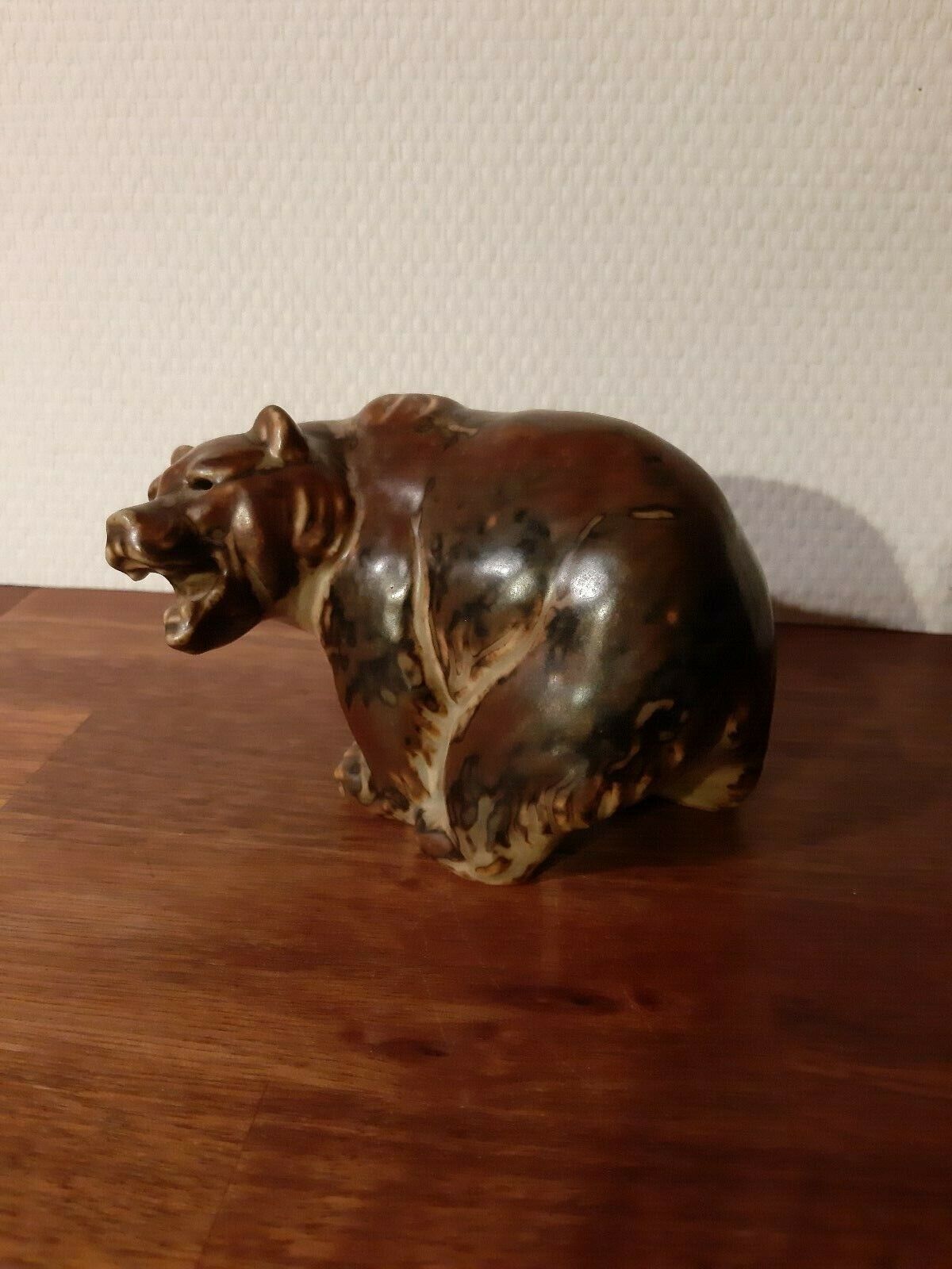 BEAR Sung Glaze Stoneware KNUD KYHN for ROYAL COPENHAGEN # 20179 Fact FIRST