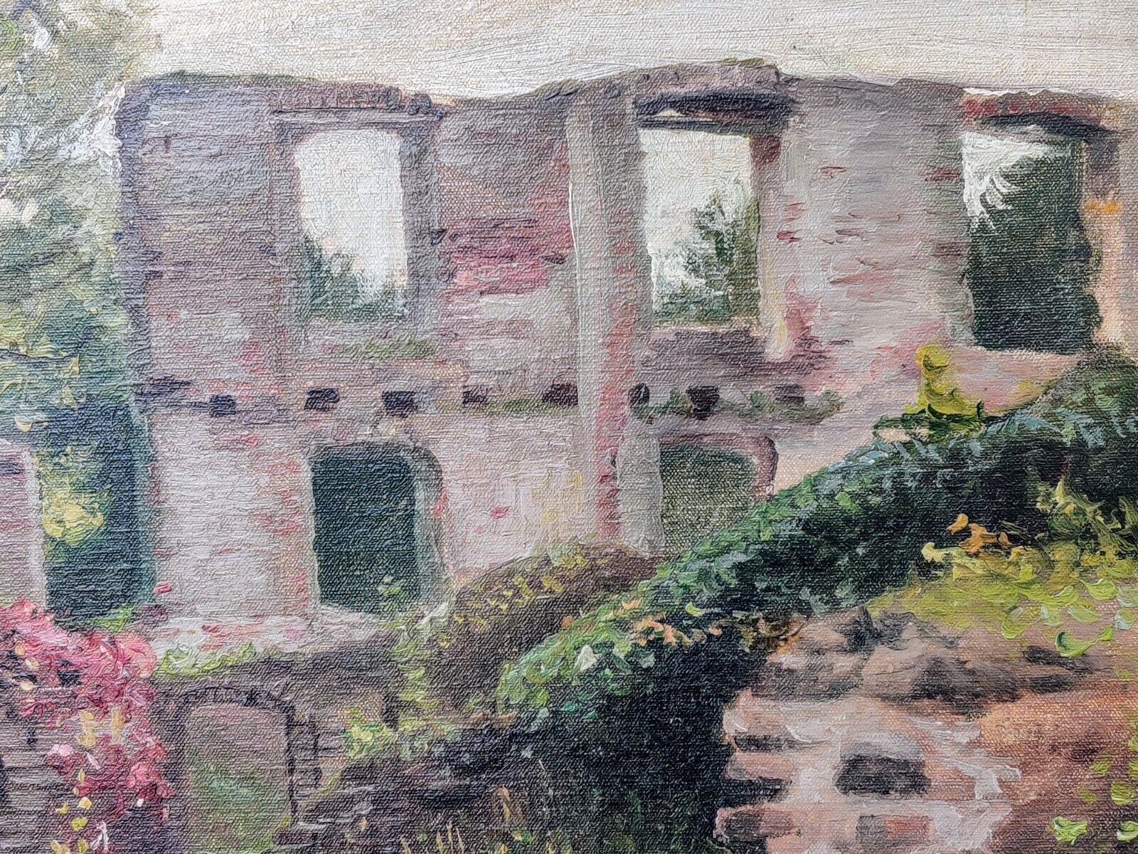 Hans Agersnap (1857-1925): RUINS original oil painting