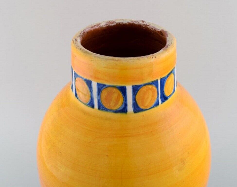 Poterie Serghini Morocco Large unique vase in hand-painted glazed stoneware