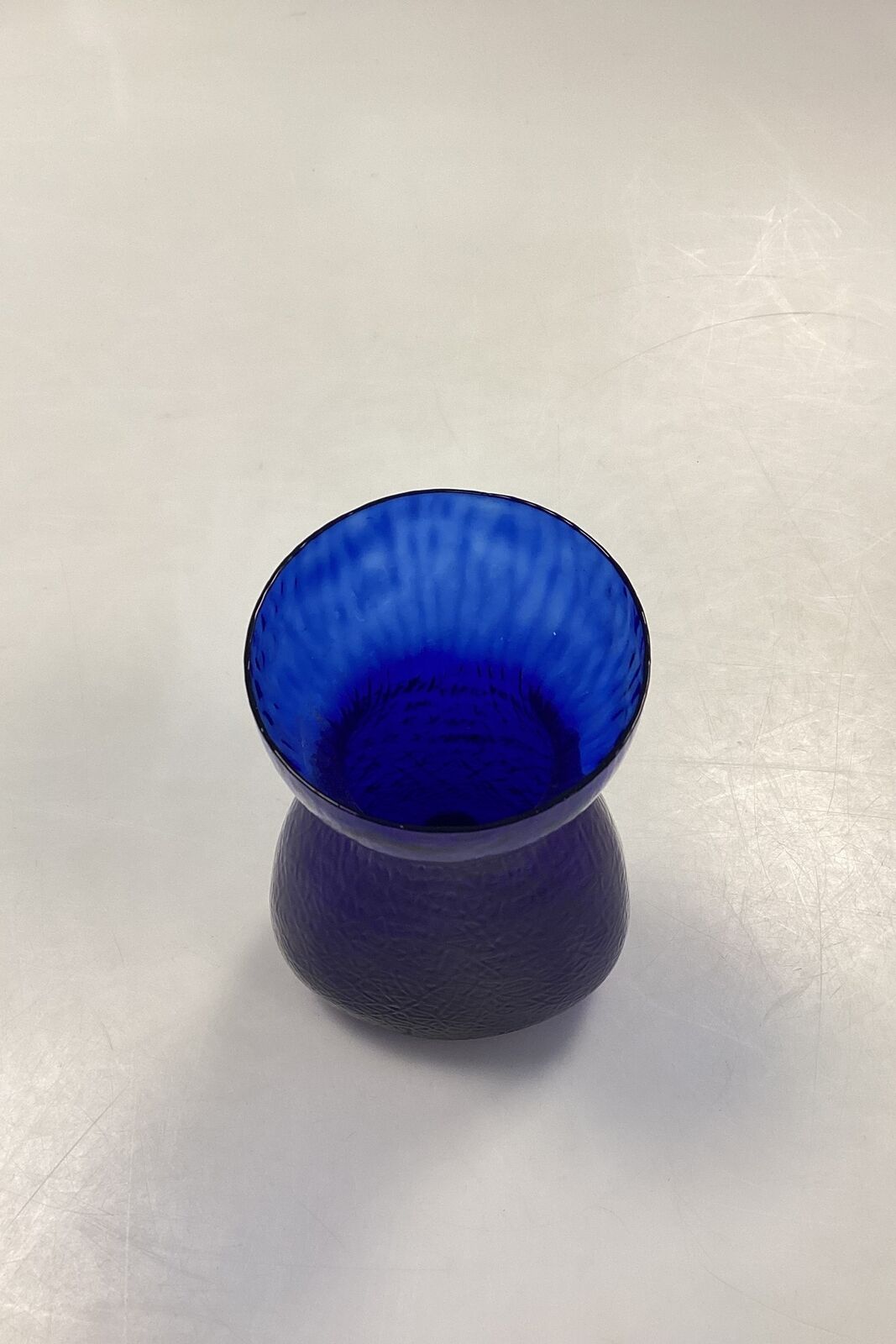 Cobalt blue Hyacinth glass Holmegaard / Kastrup