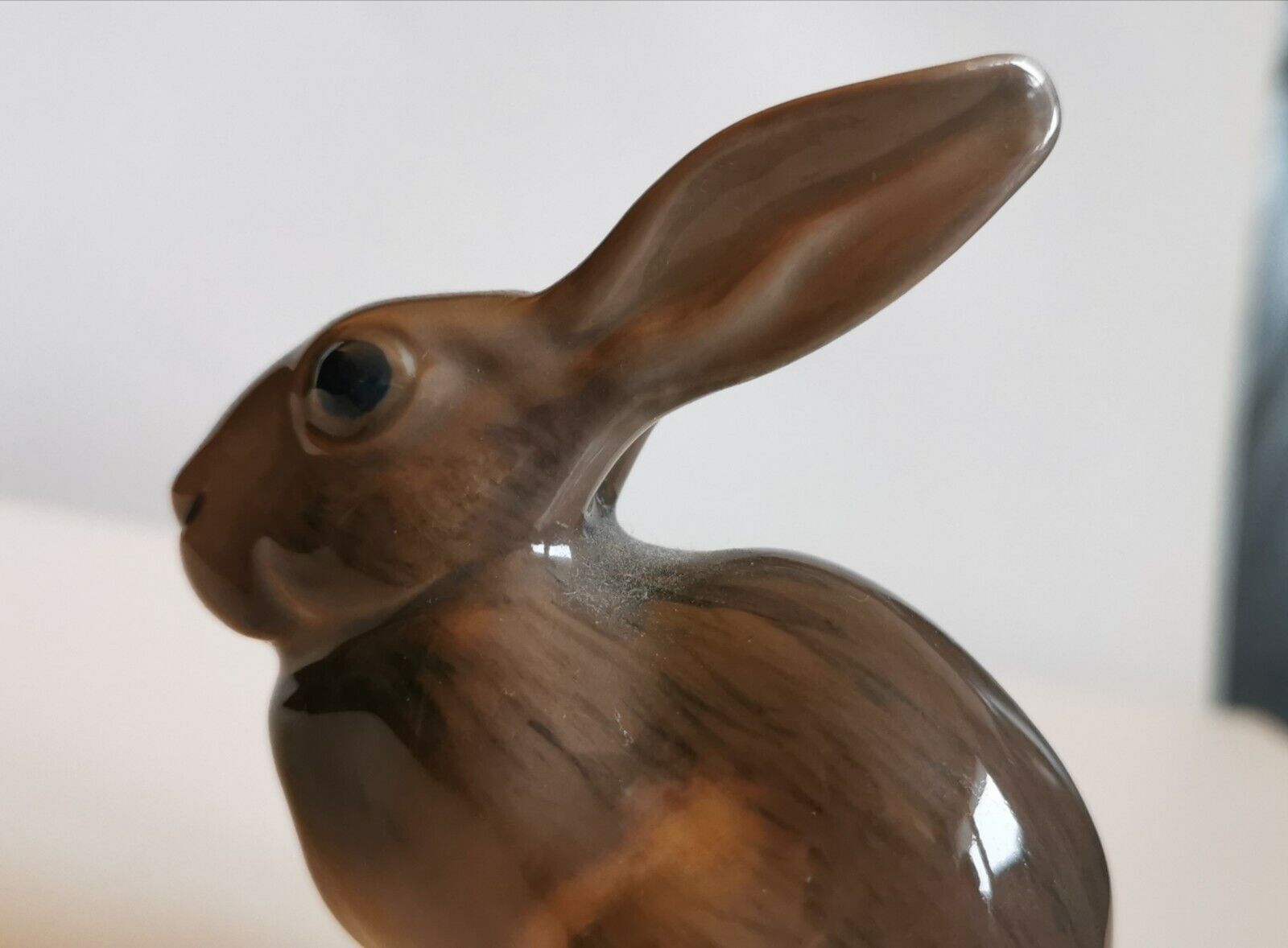 Vintage Rare Dahl Jensen Brown Rabbit Figurine Royal Copenhagen Kaninchen 1141