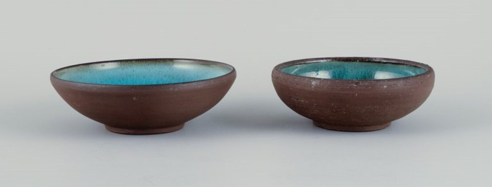 OSA Denmark Two small retro unique ceramic bowls 1970s