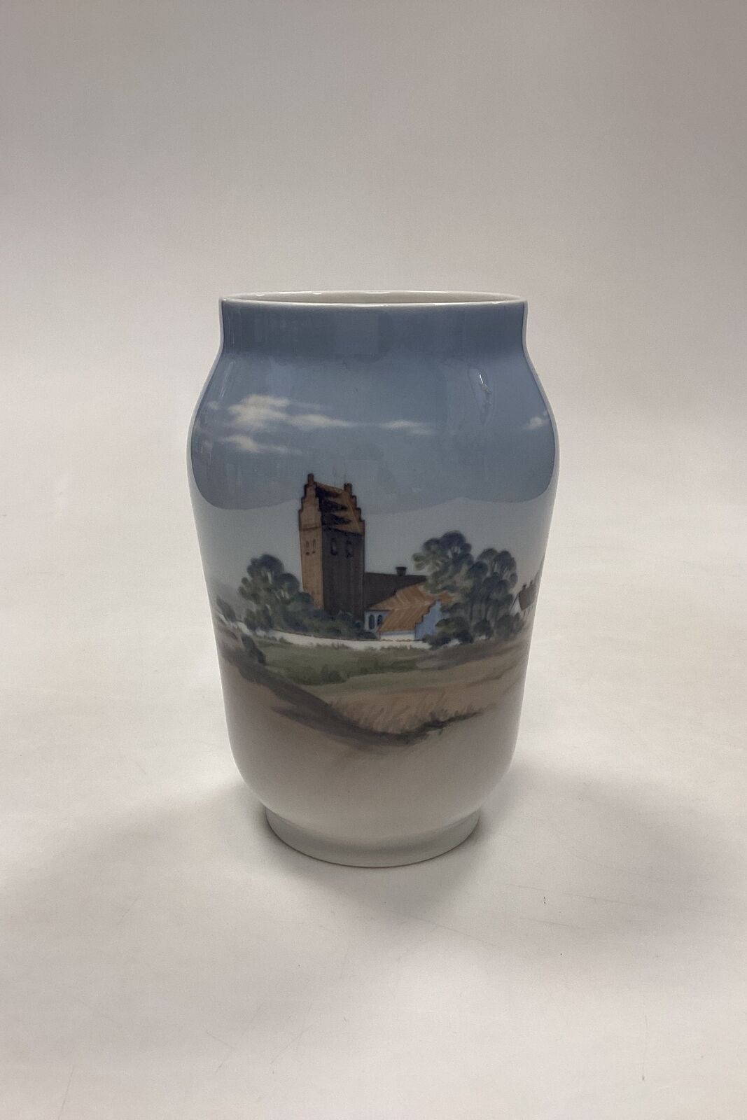 Royal Copenhagen Art Nouveau Vase - Village Church No 2843A/108