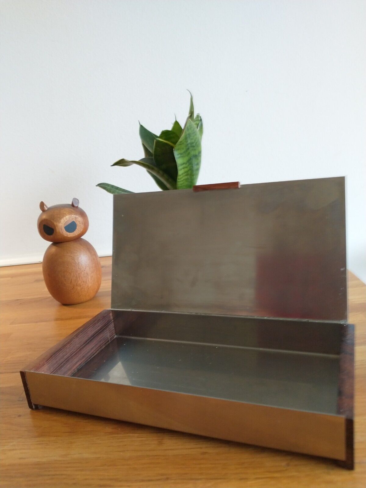 Danish Rosewood and Stainless Steel Box 1960s Mid-century Modern