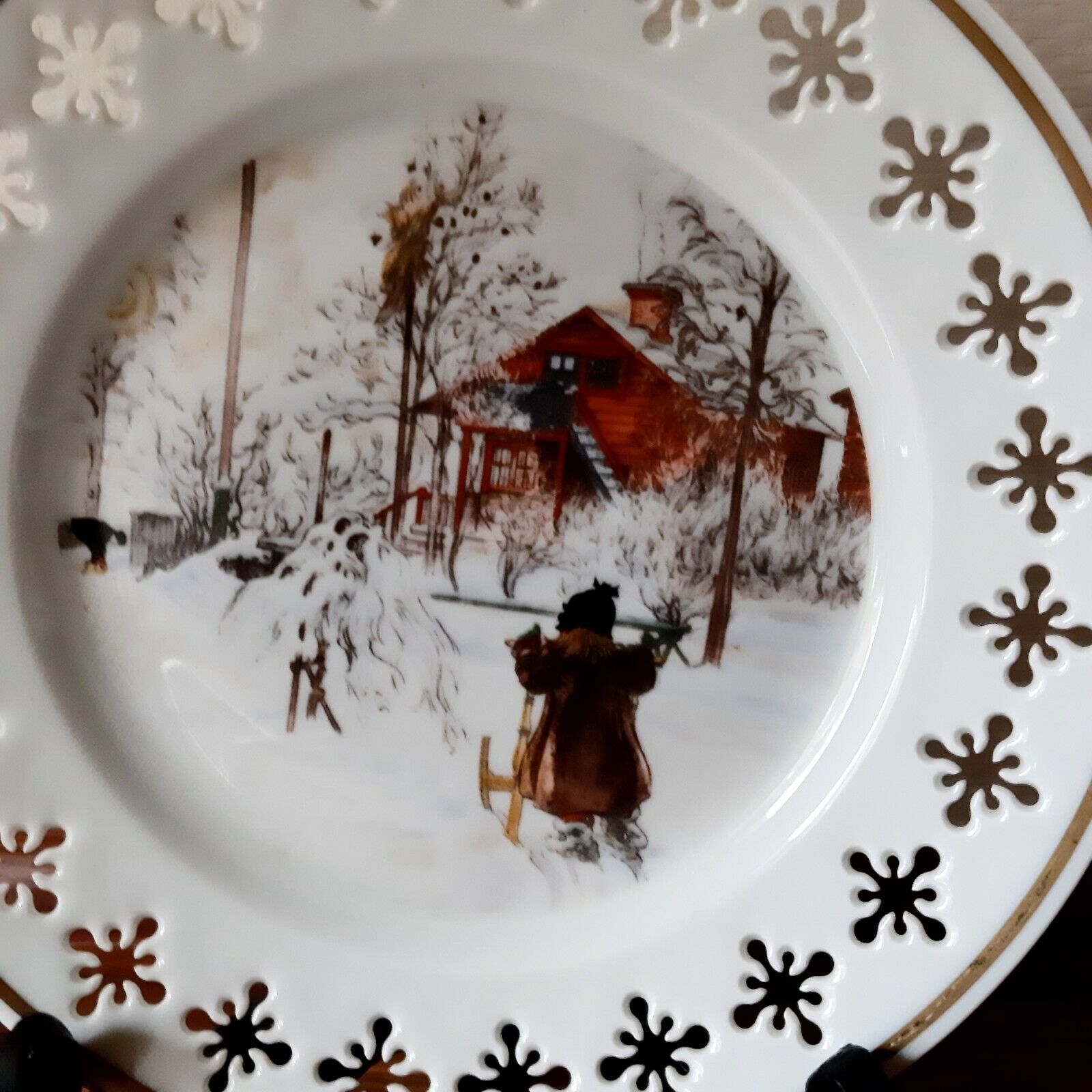 Carl Larsson Serie 1 Motif 3 Farm & Shed Bing & Grondahl Royal Copenhagen 1st