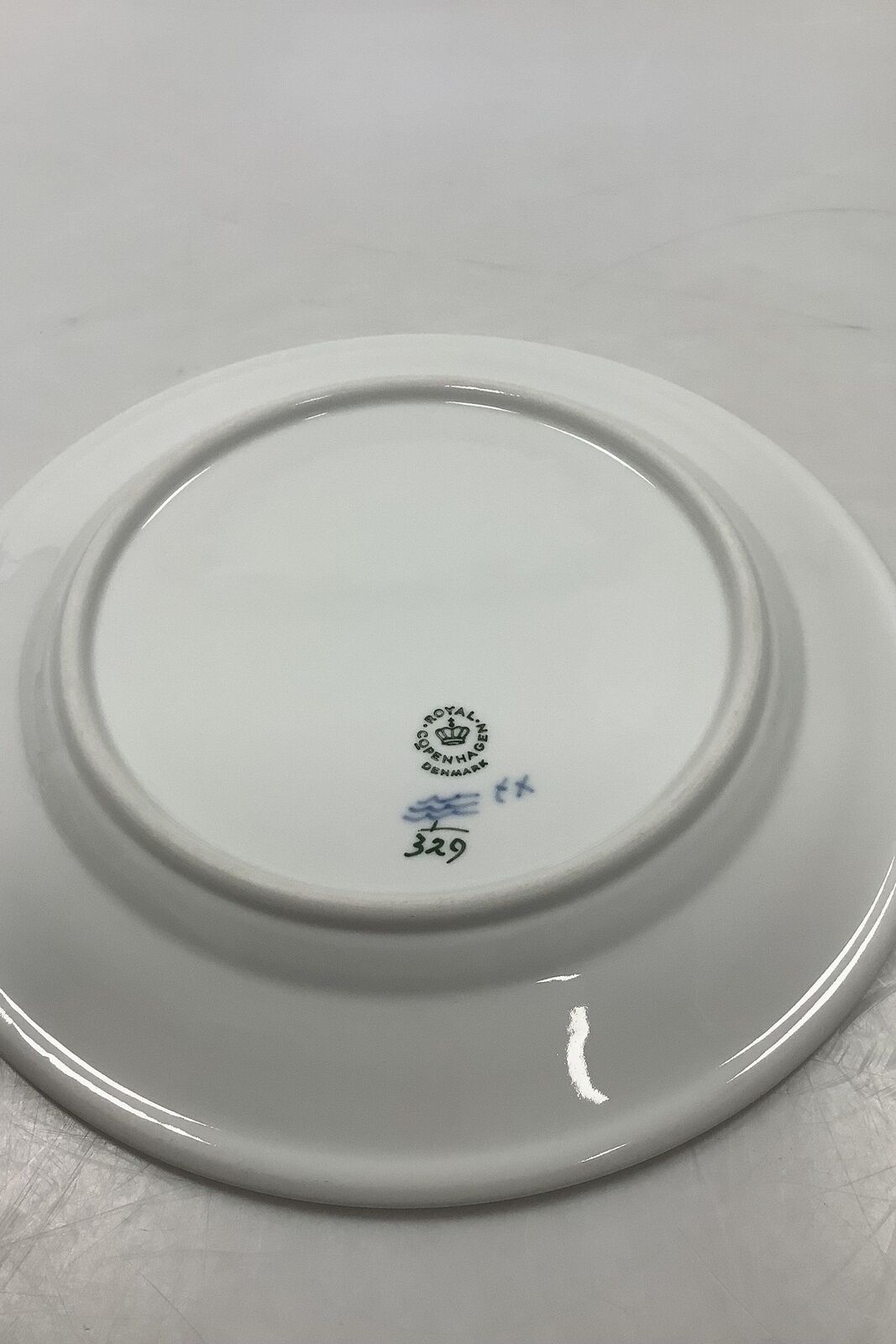 Royal Copenhagen Blue Fluted Riflet Hotel Lunch Plate No 329