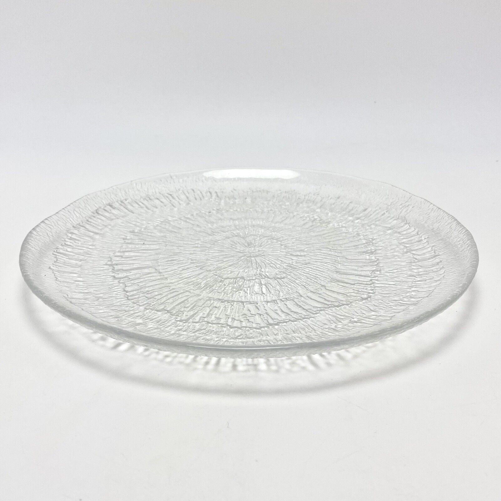 Vtg Iittala Finland Solaris Glass Dinner Plate Tapio Wirkkala Modern Design