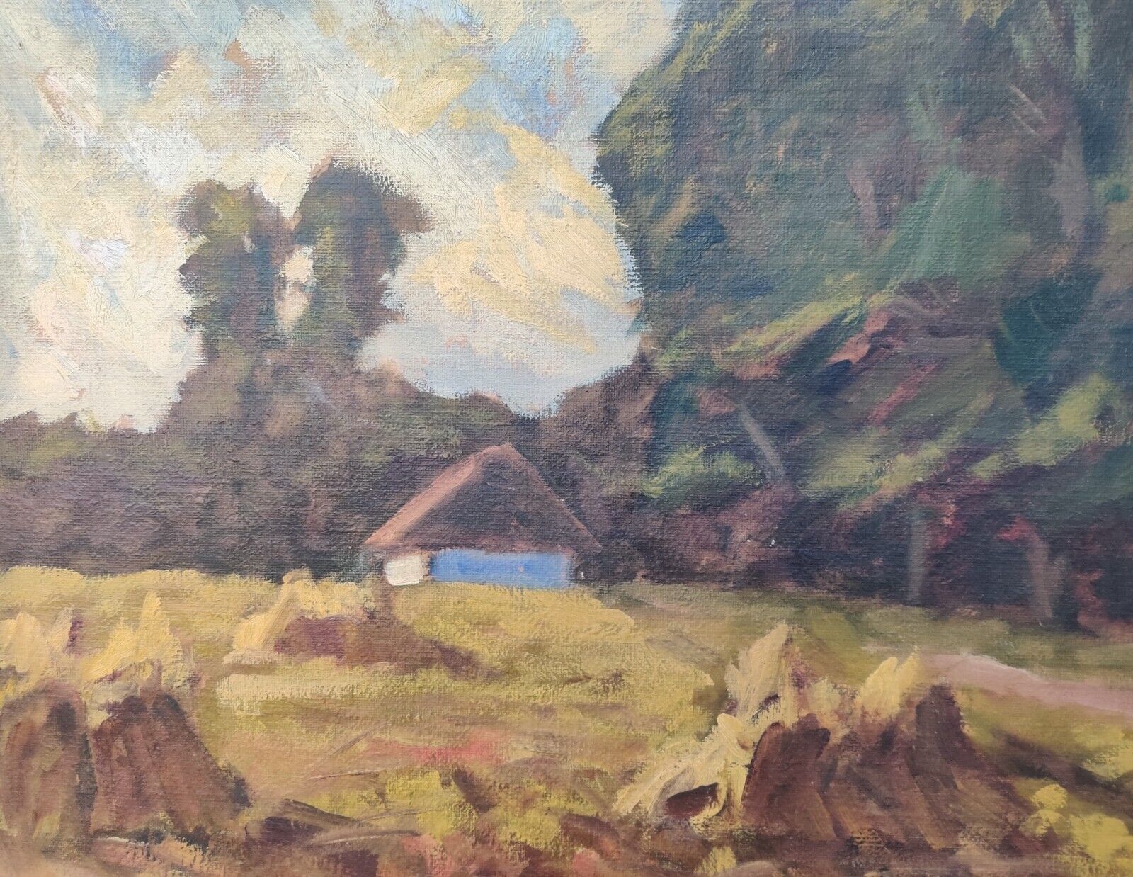 Finn Andersen (1909-1987): OUT IN THE COUNTRY  - Ölgemälde / oil painting