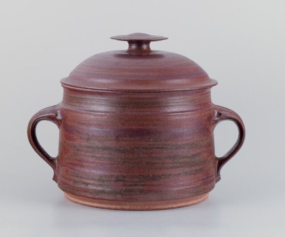 Mogens Nielsen Nysted Denmark Colossal  lidded jar with handles