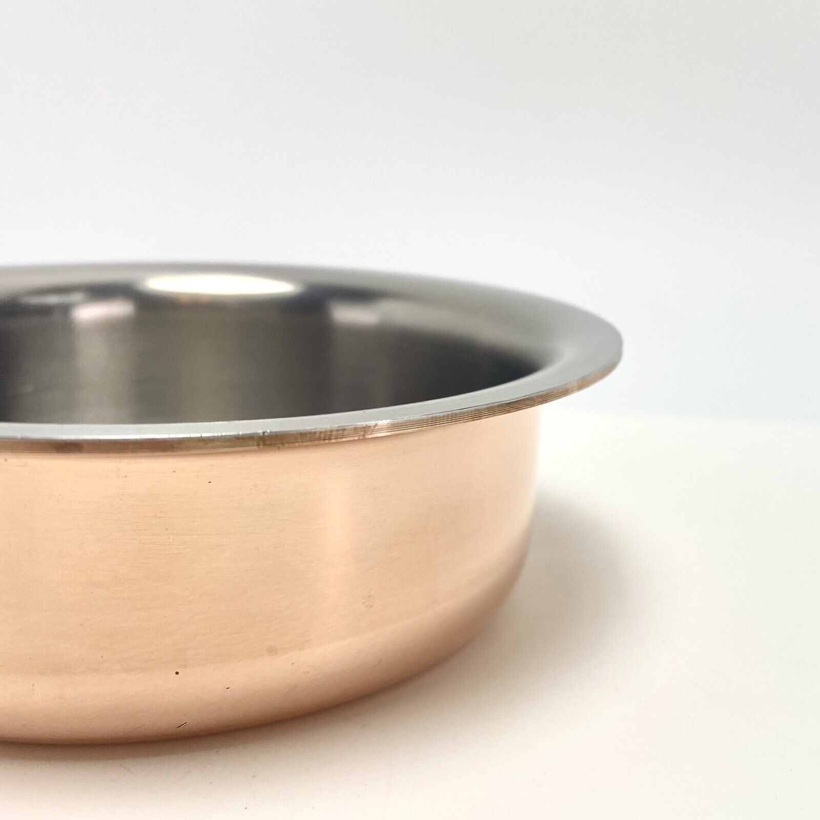 2pc Vtg MCM Rare Georg Jensen Henning Koppel Taverna Small Snack Bowl Copper Alu