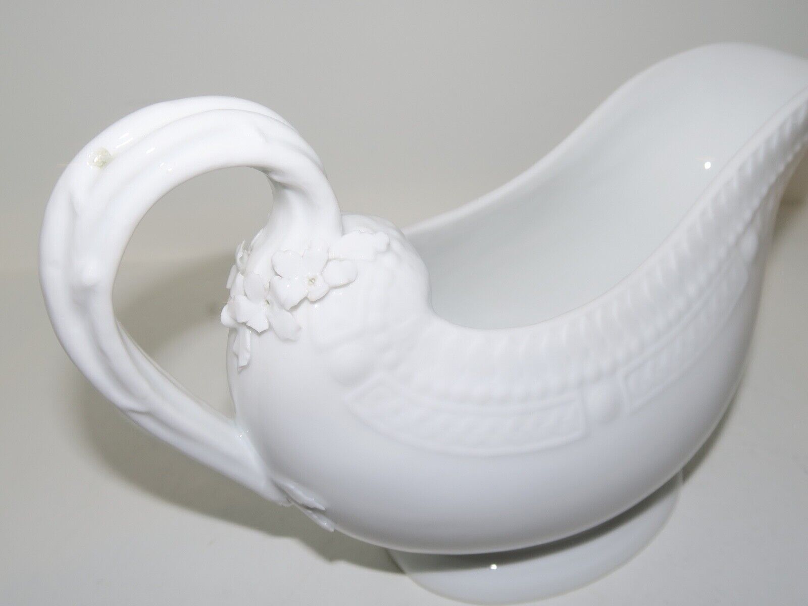 Royal Copenhagen White Flora Danica Gravy Boat