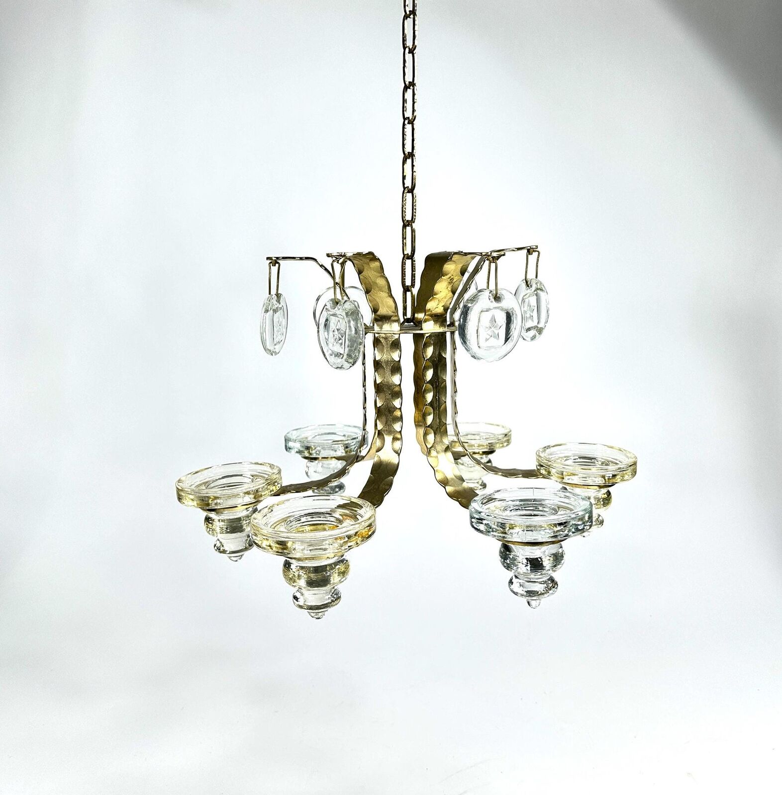 Chandelier Boda by Bertil Vallien / Erik Hoglund wrought iron handmade