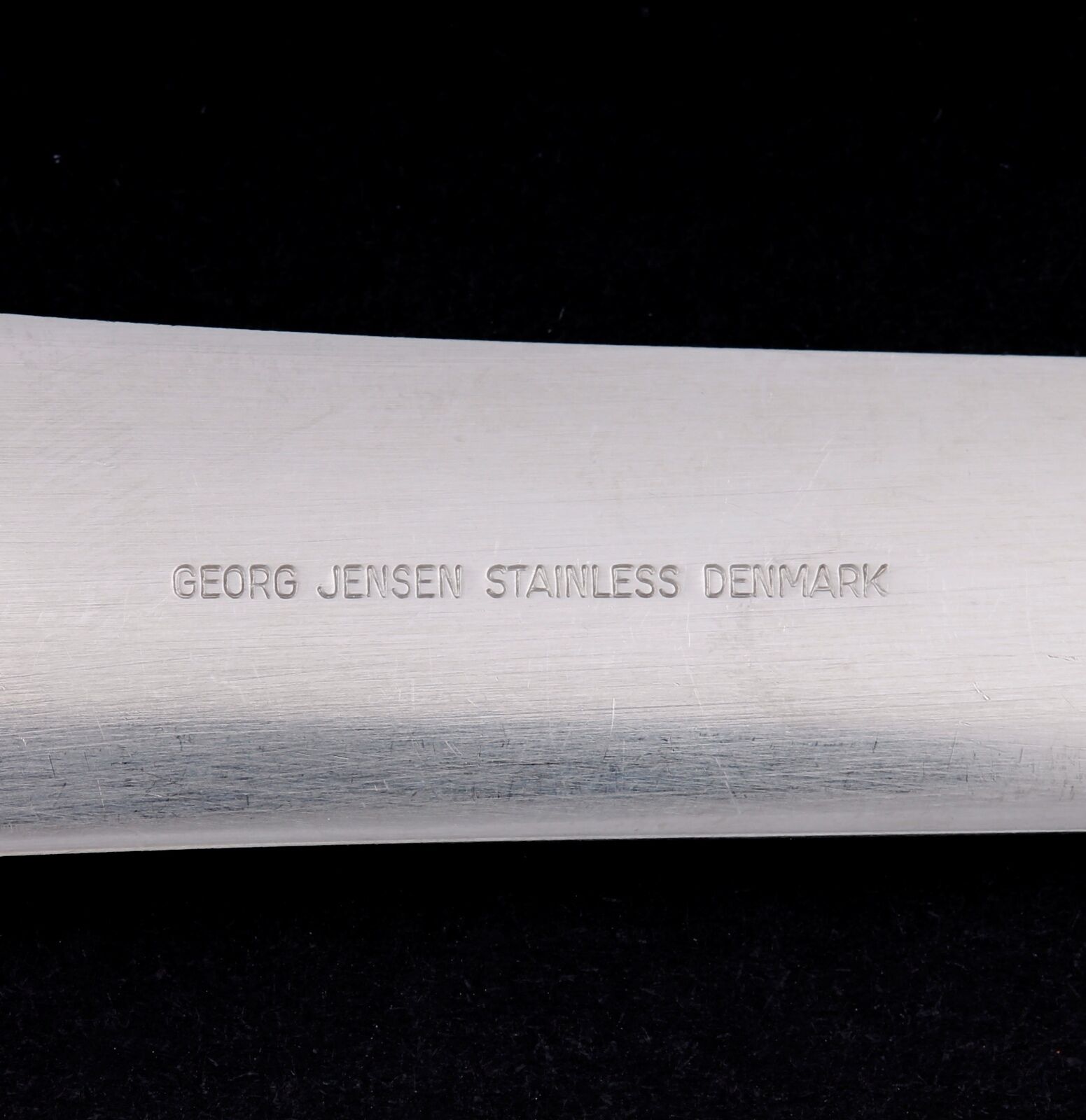 Georg Jensen Stainless Steel Blue Shark Dinner Spoon Denmark RARE! 3325011